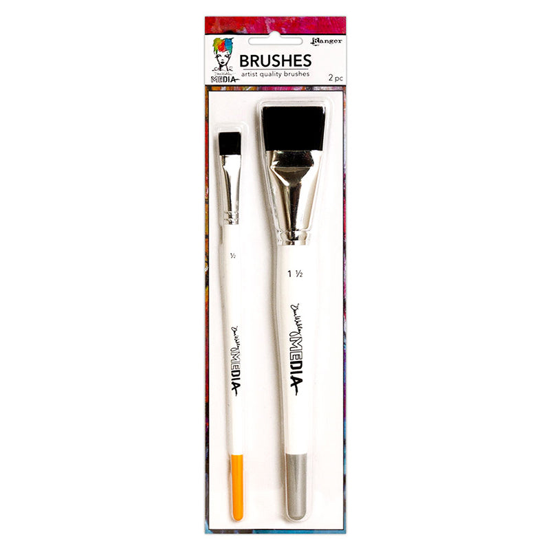 Dina Wakley Media 2 Pack of Synthetic Brushes (MDA71136)