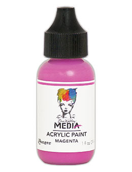 Dina Wakley MEdia Acrylic Paint Magenta (MDQ54047)