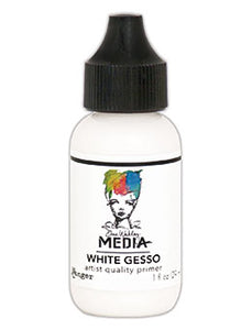 Dina Wakley MEdia Gesso White Fine Tip Applicator Bottle (MDQ54191)