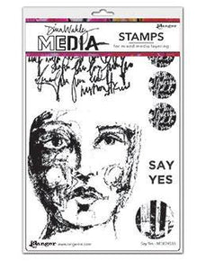 Dina Wakley Media Stamp Say Yes (MDR74533)