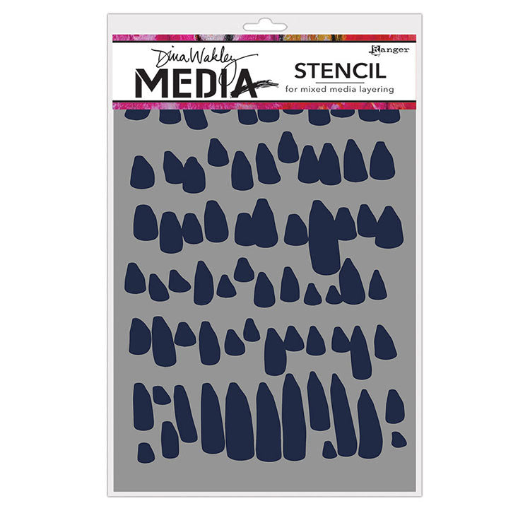 Dina Wakley MEdia Stencil Petals (MDS65036)