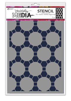 Dina Wakley MEdia Stencil Connected Dots (MDS77640)