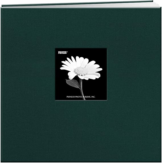 Pioneer Photo Albums E-Z Load 12x12 Memory Book Natural Fabric Majestic Teal (MB10CBFN/MT)