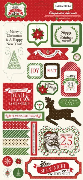 Carta Bella Paper - Letters To Santa Collection - Designer Dies - Merry  Christmas Script