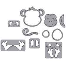 Elizabeth Craft Designs Monkey (1618)
