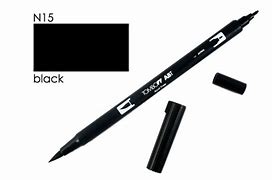 Tombow ABT Dual Brush Pens - Black (ABT-N15)