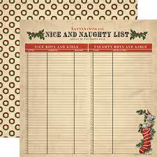 Carta Bella Paper Company Christmas Wonderland Collection 12x12 Scrapbook Paper Naughty & Nice (CBCW46007)