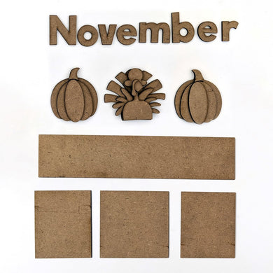 Foundation Decor Magnetic Calendar - November (40197-9)