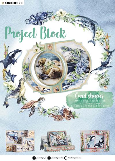 Studio Light Project Block Card Shapes Ocean Essentials (SL-ES-DCB05)