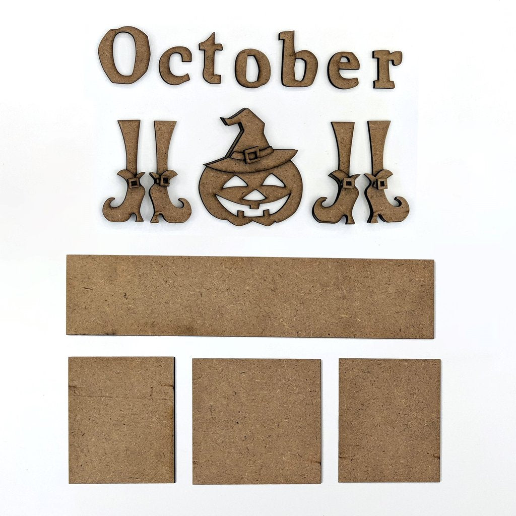 Foundation Decor Magnetic Calendar - October (40196-2)
