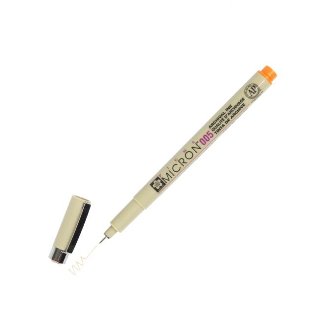 Sakura Pigma Micron Pen Size 005 0.20mm Orange (XSDK005#5)