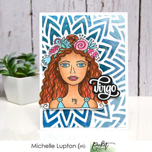 Picket Fence Studios Stamp Virgo Girl (HG-100)