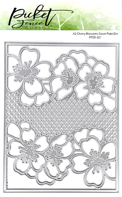 Picket Fence Studios Cover Plate Die Cherry Blossoms (PFSD-221)