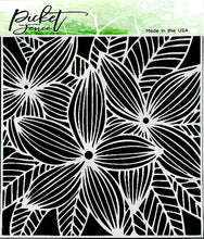 Load image into Gallery viewer, Picket Fence Studios 6x6 Stencil Plumeria Flowers (SC-275)
