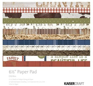 Kaisercraft 6 1/2" Paper Pad - Old Mac (PP990)
