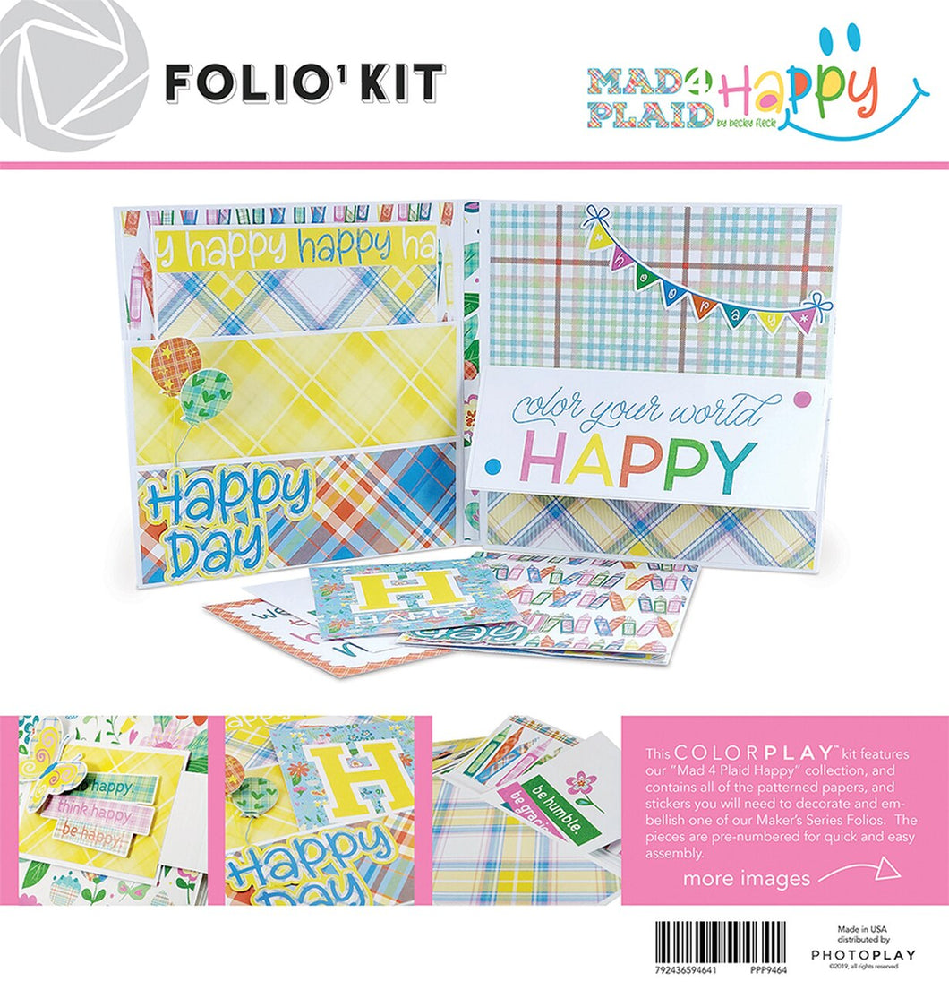 Photoplay Folio1 Kit Mad 4 Plaid Happy by Becky Fleck (PPP9464)