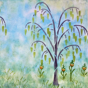 PaperArtsy Stencils Weeping Tree designed by Kay Carley (PS195)