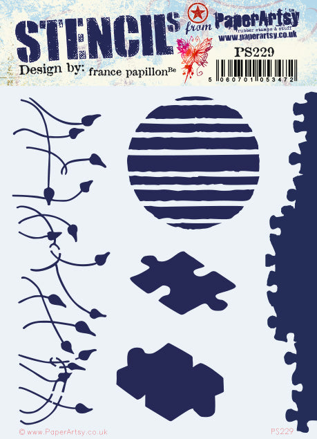 Paper Artsy Stencil designed by France Papillion (PS229) – Everything ...