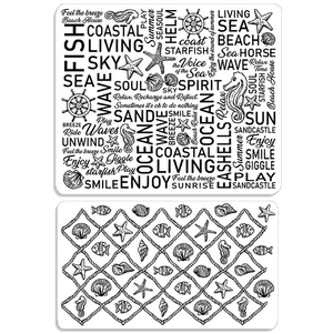 Ciao Bella Papercrafting Stamping Art The Voice of the Sea Stamp Set (PS6026)