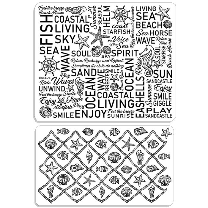 Ciao Bella Papercrafting Stamping Art The Voice of the Sea Stamp Set (PS6026)