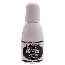 StazOn Pigment Ink Reinker Piano Black (RZ-PIG-031)