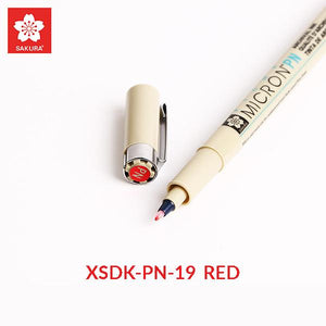 Sakura Pigma Micron Pen Size PN Red (XSDK-PN#19) – Everything Mixed Media