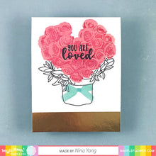 Load image into Gallery viewer, Waffle Flower Stencil-n-Stamp &amp; Die Set Rose Bouquet
