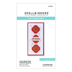 Spellbinders Paper Arts Color Block Die Mini Inverted Squares (S1-037)