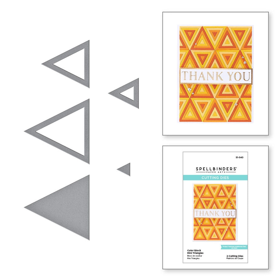Spellbinders Paper Arts Color Block Die Mini Triangles (S1-040)
