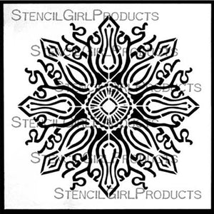 StencilGirl Products - Decorative Medallion 6" Stencil by Gwen Lafleur (S388)