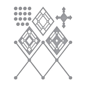 Spellbinders Paper Arts Cutting Dies Kaleidoscope Argyle (S4-1128)
