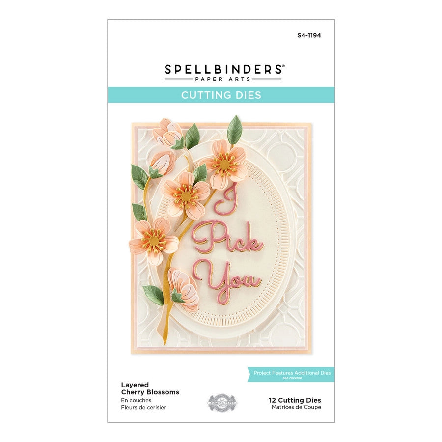 Spellbinders Paper Arts Die Layered Cherry Blossoms (S4-1194)