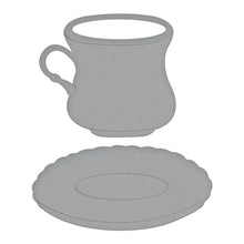 Load image into Gallery viewer, Spellbinders Paper Arts Victory Garden Collection Tea Cup &amp; Saucer Die Set (S4-1277)
