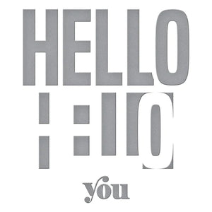 Spellbinders Paper Arts Cutting Dies Be Bold Color Block Hello You (S5-476)