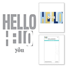 Load image into Gallery viewer, Spellbinders Paper Arts Cutting Dies Be Bold Color Block Hello You (S5-476)
