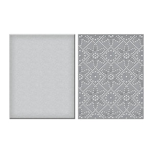 Spellbinders Paper Arts Stitchmas Christmas Collection Stitched Petal Diamond Background (S5-529)