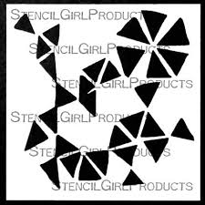 StencilGirl Products - Connecting Soft Edge Triangles by Rae Missigman - S504