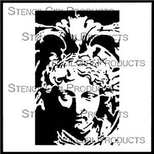 StencilGirl Products - Stone Face 6" Stencil (S696)