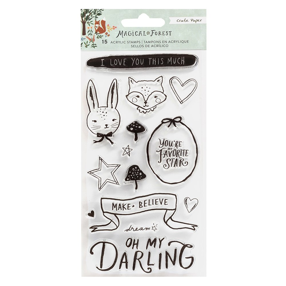 Crate Paper Magical Forest Acrylic Stamp Set (351023)