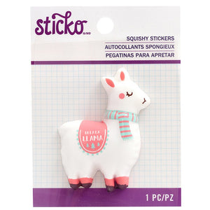 American Crafts Sticko Squisy Stickers -Fa La Llama (52-45244)