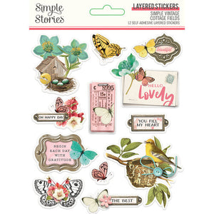 Simple Stories Simple Vintage Cottage Fields Layered Stickers (14726)