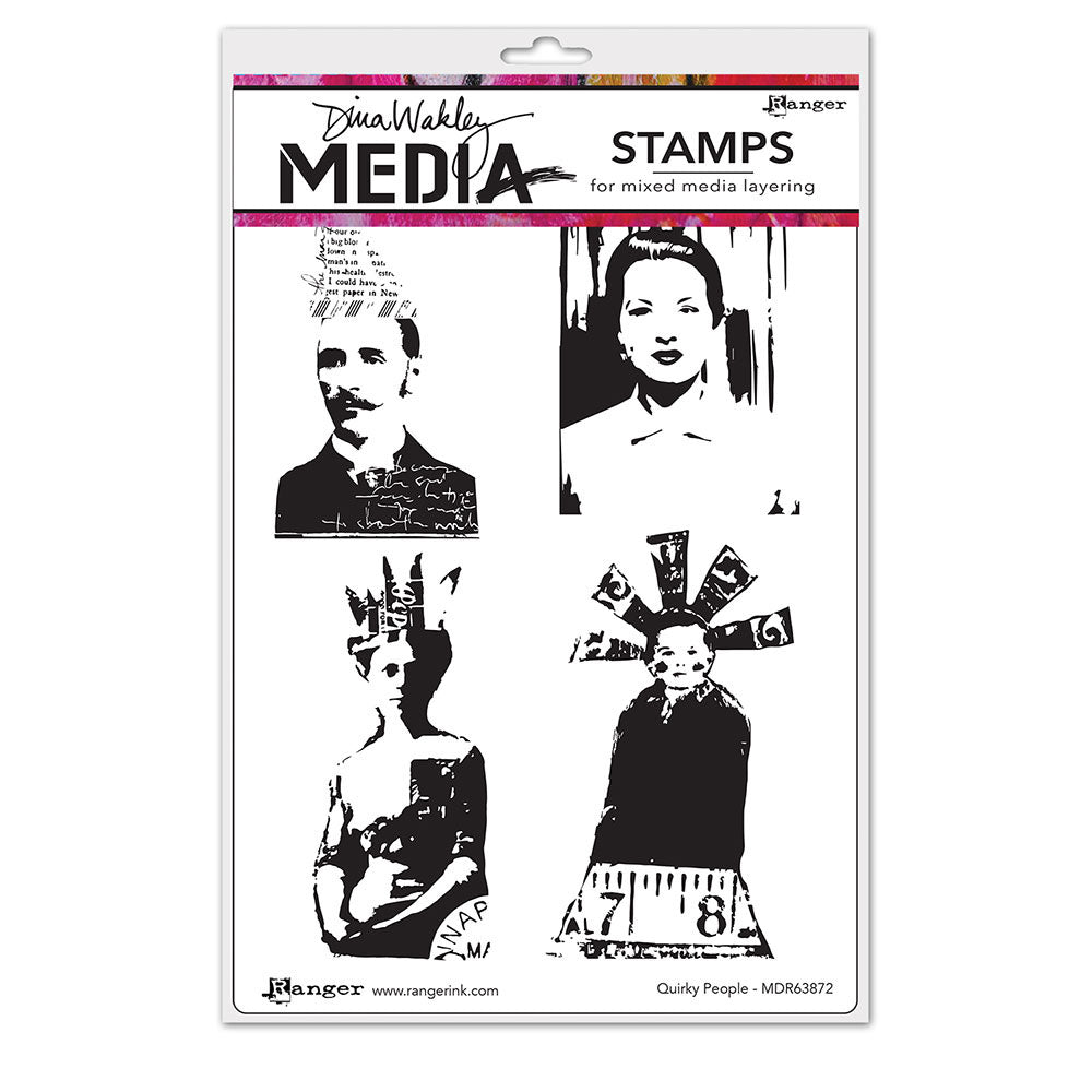 Dina Wakley Media Stamps Quirky People (MDR63872)