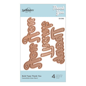Spellbinders Paper Arts Bold Type Thank You (S3-392)