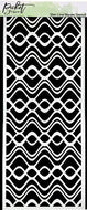 Picket Fence Studios Slimline Stencil Waves (SC-207)