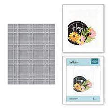 Load image into Gallery viewer, Spellbinders Detailed Embossing Folder Plaid Company (SES-018)
