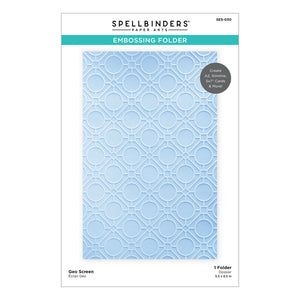 Spellbinders Paper Arts Embossing Folder Geo Screen (SES-030)