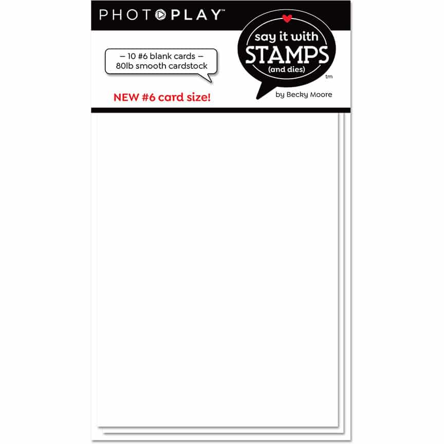 Photoplay Say it with Stamps #6 Card Blanks (SIS2383)