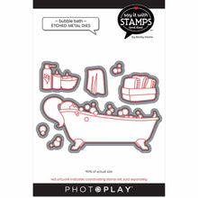 Load image into Gallery viewer, Photoplay Say It With Stamps Photopolymer Stamp &amp; Die Set Bubble Bath (SIS2657/2658)

