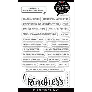 Photoplay Say It With Stamps Photopolymer Stamp & Die Set Kindness (SIS2677/2678)