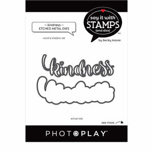 Photoplay Say It With Stamps Photopolymer Stamp & Die Set Kindness (SIS2677/2678)